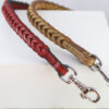 Workshop Sauri - Red and beige leather dog leash