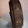 Handmade collar with rich embossing and antique silver details