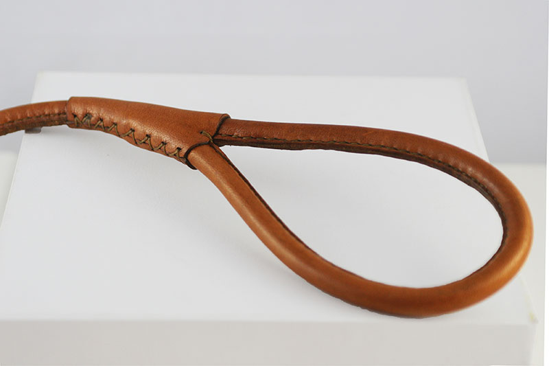 Workshop Sauri - round leather leash handle detail