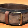 Unique handmade leather dog collar-buckle detail
