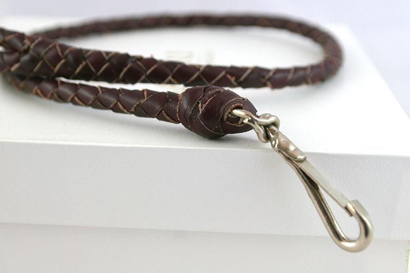 Leather-leash-plaited-brown-LL13