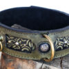 A17 leather dog collar closed buckle