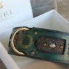 Emerald verdigris brass details