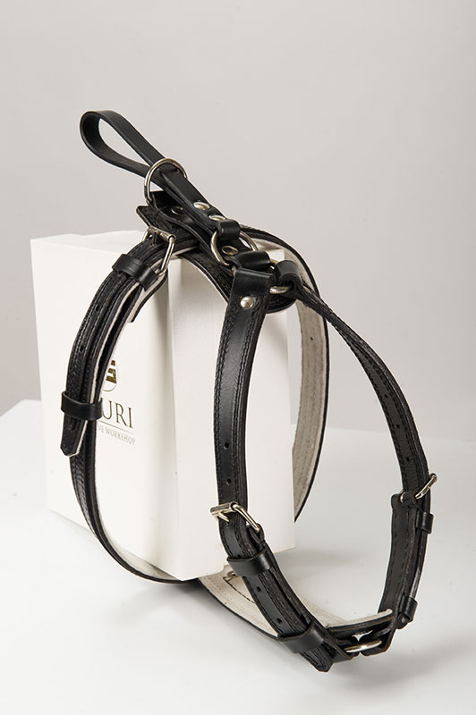 Working dog leather harness