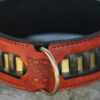 Caracal dog collar leather embossing