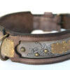 Kairos Dog Collar - Brass Ornaments and Embossing