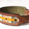 Workshop Sauri - Naga leather dog collar with the tapering end