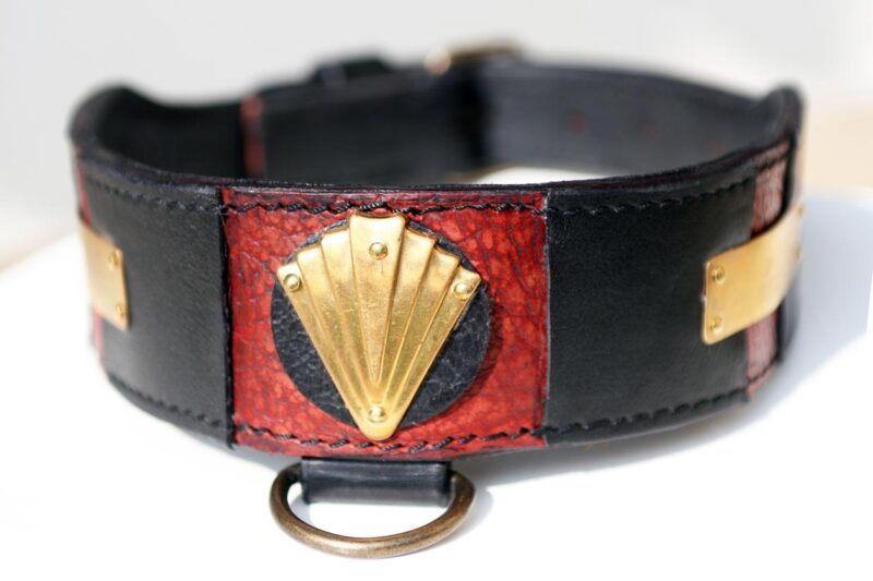 Luxor - dog collar in vintage style by Workshop Sauri