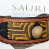 Luangva unique leather dog collar for sighthounds by workshop Sauri