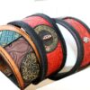 Unique leather dog collars for Whippets by Sauri