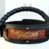 Personalized handmade leather dog collar by Sauri