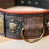 Unique dog collar with leather embossing by Workshop Sauri