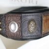 Unique leather dog collar handmade by Workshop Sauri