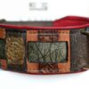 Bamboo hand print on leather dog collar by Workshop Sauri
