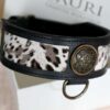 Handmade leather dog collar Merovingian by Workshop Sauri