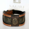 Elegant handmade leather dog collar by Workshop Sauri