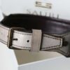 Leather dog collar with nameplate buckle by Workshop Sauri