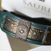 Green leather dog collar Chandra by Workshop Sauri