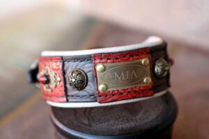 Personalized dog collar for small dogs MIA by Workshop Sauri