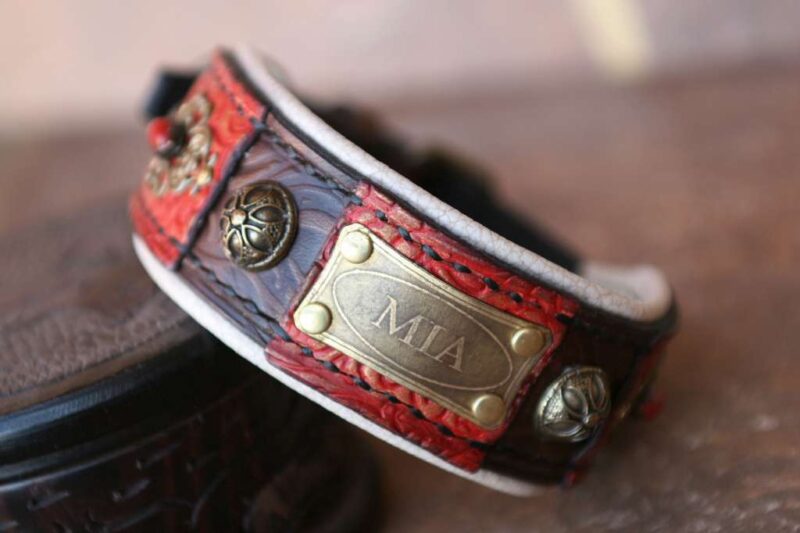 Personalized dog collar for small dogs MIA by Workshop Sauri