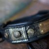 Black leather dog collar ROARK by Workshop Sauri