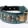 Viking dog collar with nameplate LOKI by Workshop Sauri
