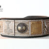 Leather dog collar with name THOR by Workshop Sauri
